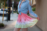 Watercolor Watermelon Skirt