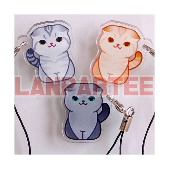 Scottish Fold Kitty Charm